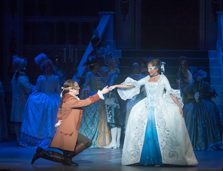 Jonas Hacker (Prince) and Vanessa Becerra (Cinderella) [Photo by Bob Shomler]