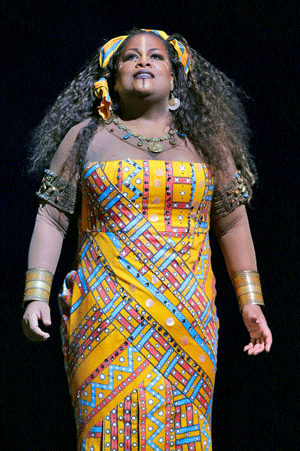 Latonia Moore is Aida [ Photo © Ken Howard]