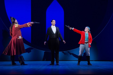 Ashley Riches as the Pirate King, David Webb as Frederic and Lucy Schaufer as Ruth.jpg