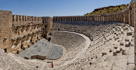 The Roman theatre in Aspendos