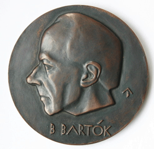 Bela Bartok in bronze sculpture by Hungarian Andras Beck