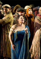 Liudmyla Monastyrska as Aida [Photo by Bill Cooper courtesy of The Royal Opera House] 