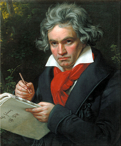 Ludwig van Beethoven byJoseph Karl Stieler (1781-1858) [Source: Wikipedia] 