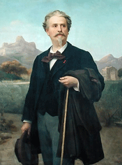 Portrait of the poet Frederic Mistral (1830—1914) by Félix Auguste Clément (1826 -1888) [Source: Wikipedia Commons]