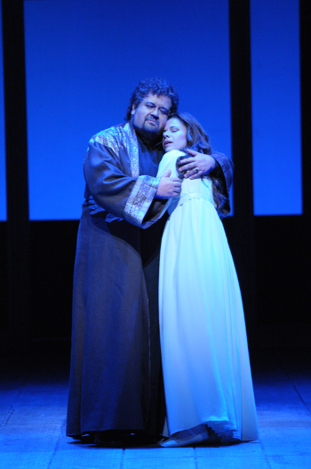 Johan Botha as Otello and Ana Maria Martinez as Desdemona [Photo by Dan Rest/Lyric Opera of Chicago]