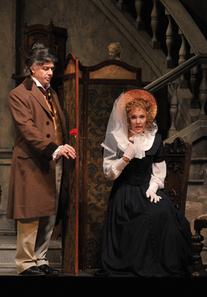 A scene from Don Pasquale [Photo by Dan Rest courtesy of Lyric Opera of Chicago]