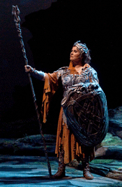 Katarina Dalayman as Brünnhilde [Photo: Marty Sohl/Metropolitan Opera]