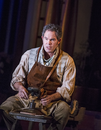 Gerald Finley as Hans Sachs [Photo by Tristram Kenton]