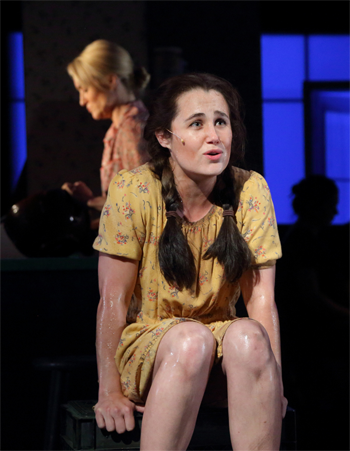 Marnie Breckenridge as the Mother and Lauren Worsham as Lisa [Photo by Greg Grudt]