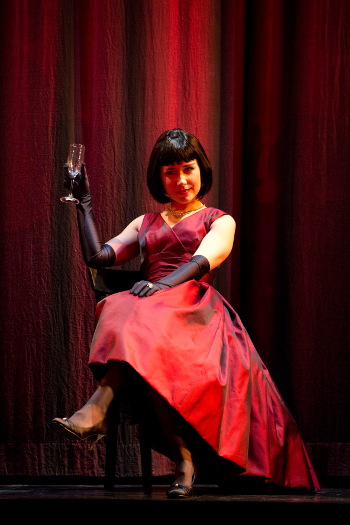 Elizabeth Zharoff as Violetta [Photo by Donald Cooper courtesy of English National Opera]