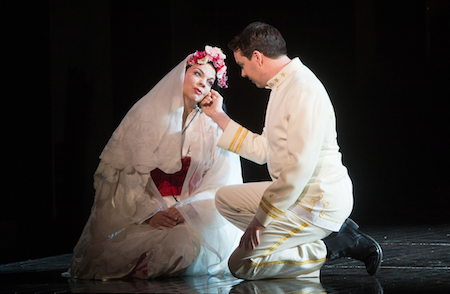 Rena Harms as Madama Butterfly and David Butt Philip as Pinkerton [Photo © Tom Bowles]