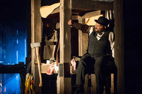 Mark Wilde (Johnny Inkslinger), English Touring Opera // Britten, Paul Bunyan. Photo: Richard Hubert Smith.