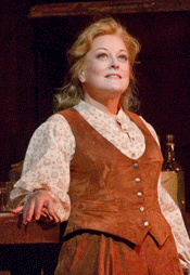 Deborah Voigt as Minnie [Photo by Ken Howard courtesy of Metropolitan Opera]