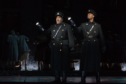 Eric Owens as Macbeth and Soloman Howard as Banquo [Photo: Karli Cadel/The Glimmerglass Festival]