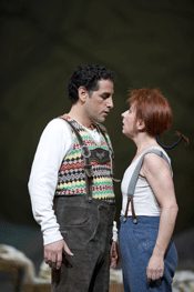 Natalie Dessay as Marie and Juan Diego Flórez As Tonio [Photo by The Royal Opera / Bill Cooper]