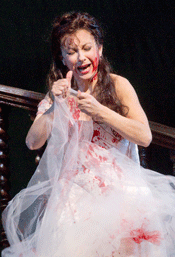 Natalie Dessay as Lucia [Photo by Ken Howard courtesy of The Metropolitan Opera]
