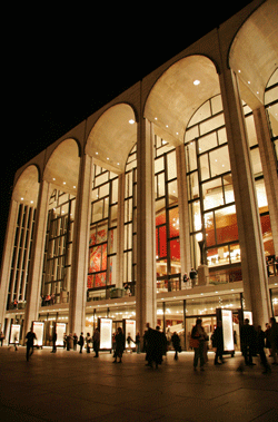 An exterior view of the Metropolitan Opera House in New York City [Photo: Marty Sohl/Metropolitan Opera]