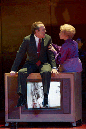 Robert Orth as Richard Nixon and Maria Kanyova as Pat Nixon [Photo by Michael Cooper courtesy of Canadian Opera Company]