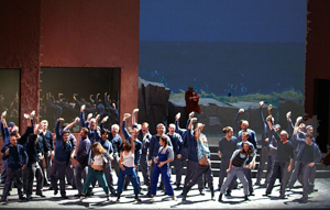 Chorus in Act III of Flying Dutchman at Barcelona