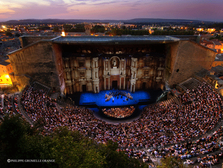 The Roman Theatre in Orange [Photo © Philippe Gromelle Orange]