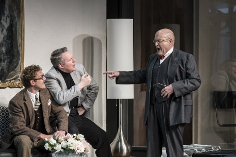 Sam Furness (Flamand), Gavan Ring (Olivier), Andrew Shore (La Roche) credit Johan Persson.jpg