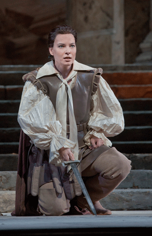 Elīna Garanča as Sesto [Photo by Ken Howard courtesy of The Metropolitan Opera]