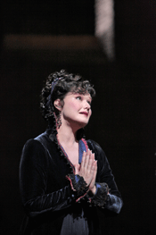Karita Mattila as Tosca [Photo by Ken Howard courtesy of Metropolitan Opera]