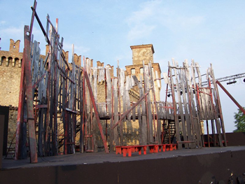 Stage at Castello di Vigoleno (Piacenza), Italy