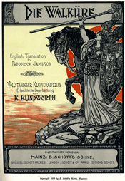 Schott's vocal score of Die Walkure, 1899
