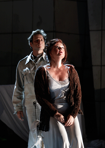 Simon Keenlyside As Wozzeck and Karita Mattila as Marie [Photo © ROH/ Catherine Ashmore]