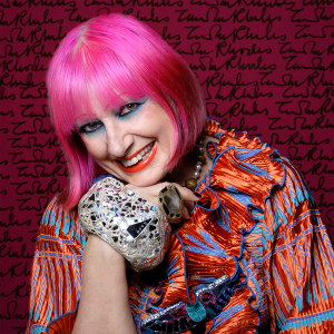 Zandra Rhodes [Photo by Gene Nocon]