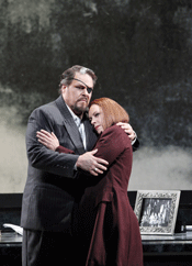 Mark Delavan (Wotan) and Nina Stemme (Brünnhilde) [Photo by Cory Weaver courtesy of San Francisco Opera]