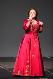 Edita Gruberova as Donna Lucrezia Borgia [Photo by Wilfried Hösl courtesy of Bayerische Staatsoper] 