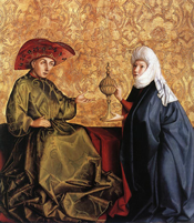 King Solomon and the Queen of Sheba by Konrad Witz, c. 1435