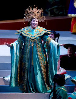 Susan Foster as Turandot [Photo by D. Ross Cameron/San Francisco Opera]